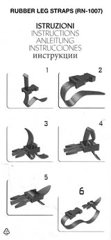 Rubber Leg Straps with Buckles