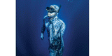 Sebastian Melani wearing RIFFE's Viso mask spearfishing freediving