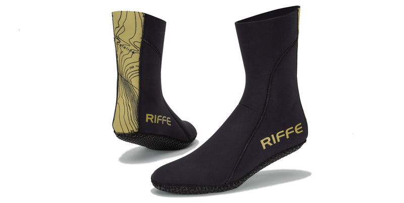 RIFFE 3.5mm Dive Sock Nonskid Fin Bootie spearfishing & Freediving ...