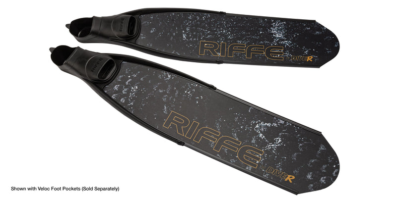 RIFFE by DiveR Vortex Carbon Fiber Fin Blades - MEDIUM