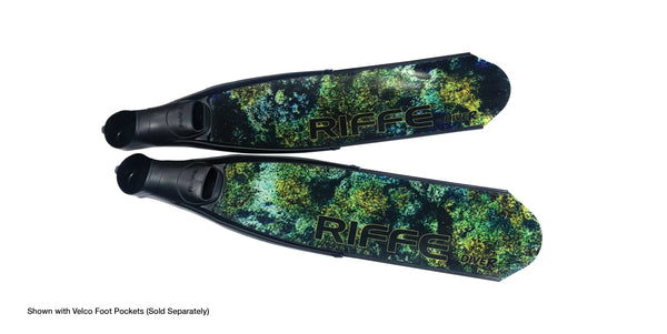 RIFFE by DiveR Digi-tek Carbon Fiber Fin Blades - MEDIUM