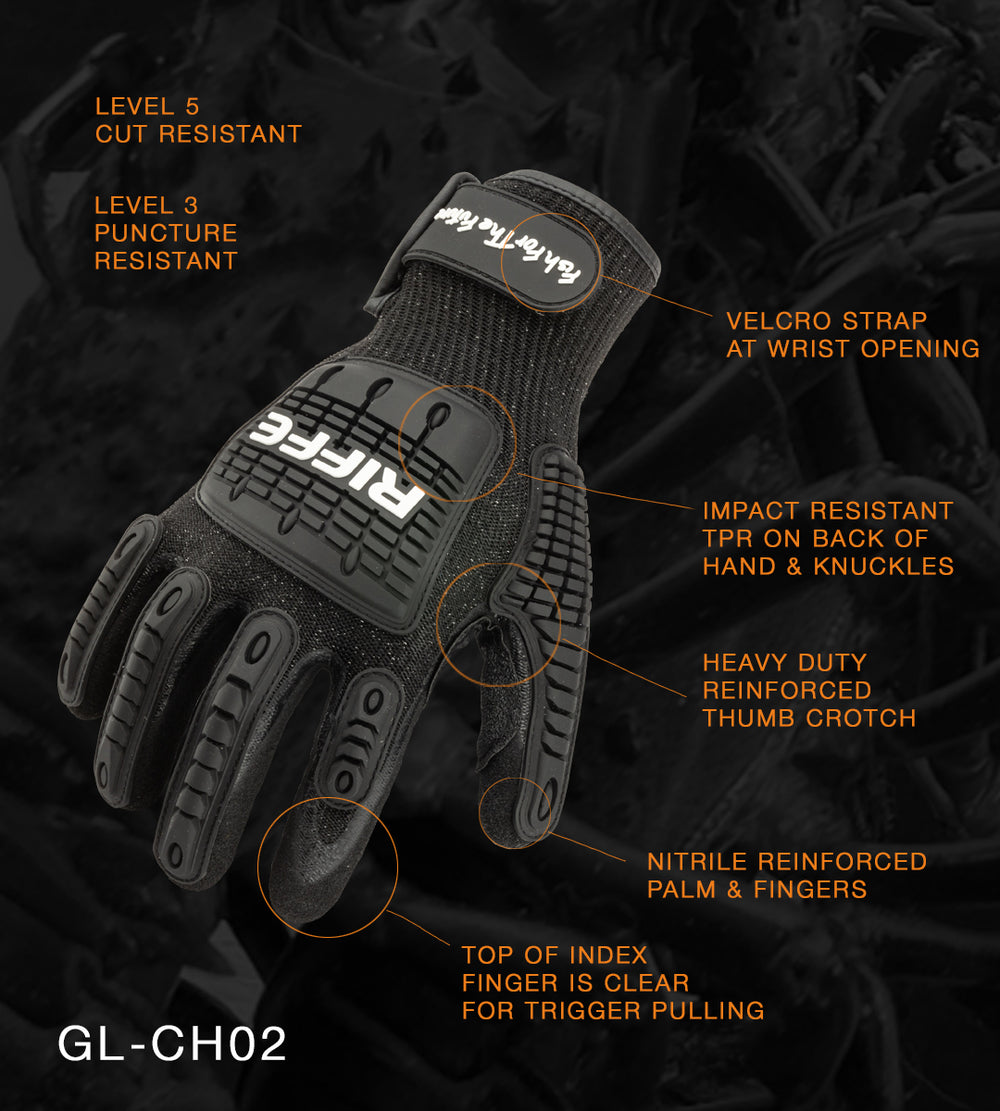 scrape gear handschuhe Holdfast Cut Resistant High Impact Glove with Strap – RIFFE Web Store