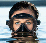 Premium Mask & Snorkel Set - Frameless Black