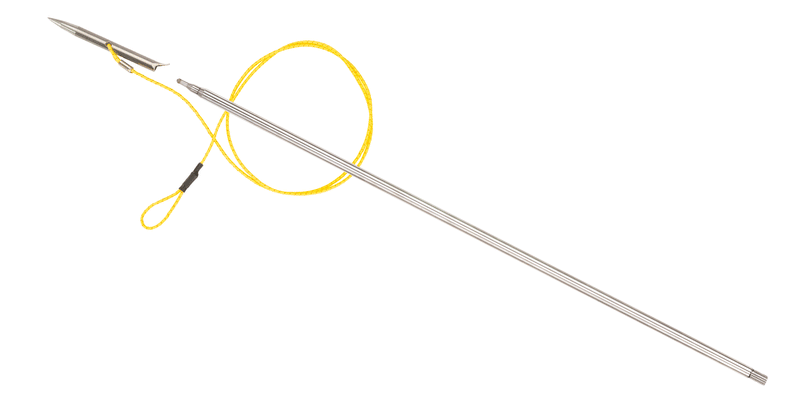 Mini Single Fin Pole Spear Slip Tip Assembly - 5/16" (8mm) - Mamba