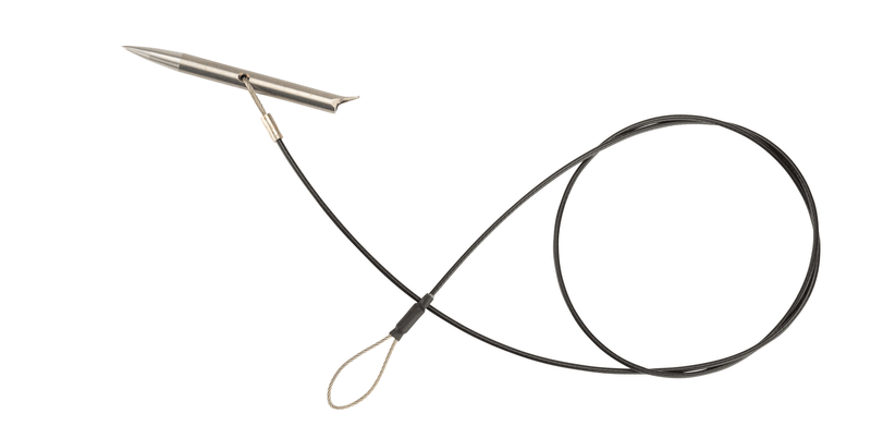 Mini Single Fin Pole Spear Slip Tip Assembly - 5/16" (8mm) - Mamba
