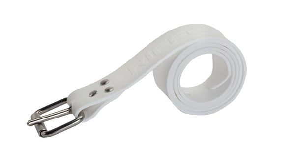 Silicone Weight Belt w/ Marseilles Buckle - White