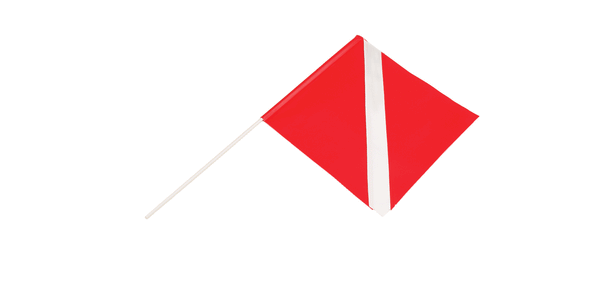 Torpedo Float Dive Flag with Pole
